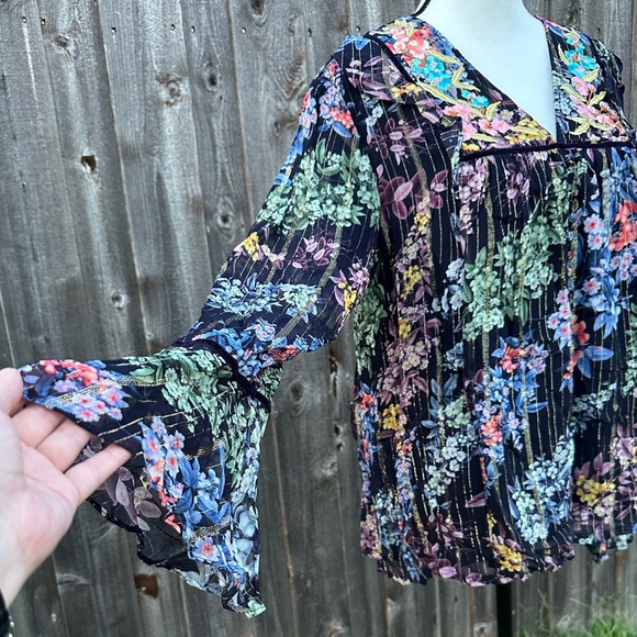 Anthropologie Vineet Bahl - Vivienne Embroidered Blouse - Picture 5 of 11